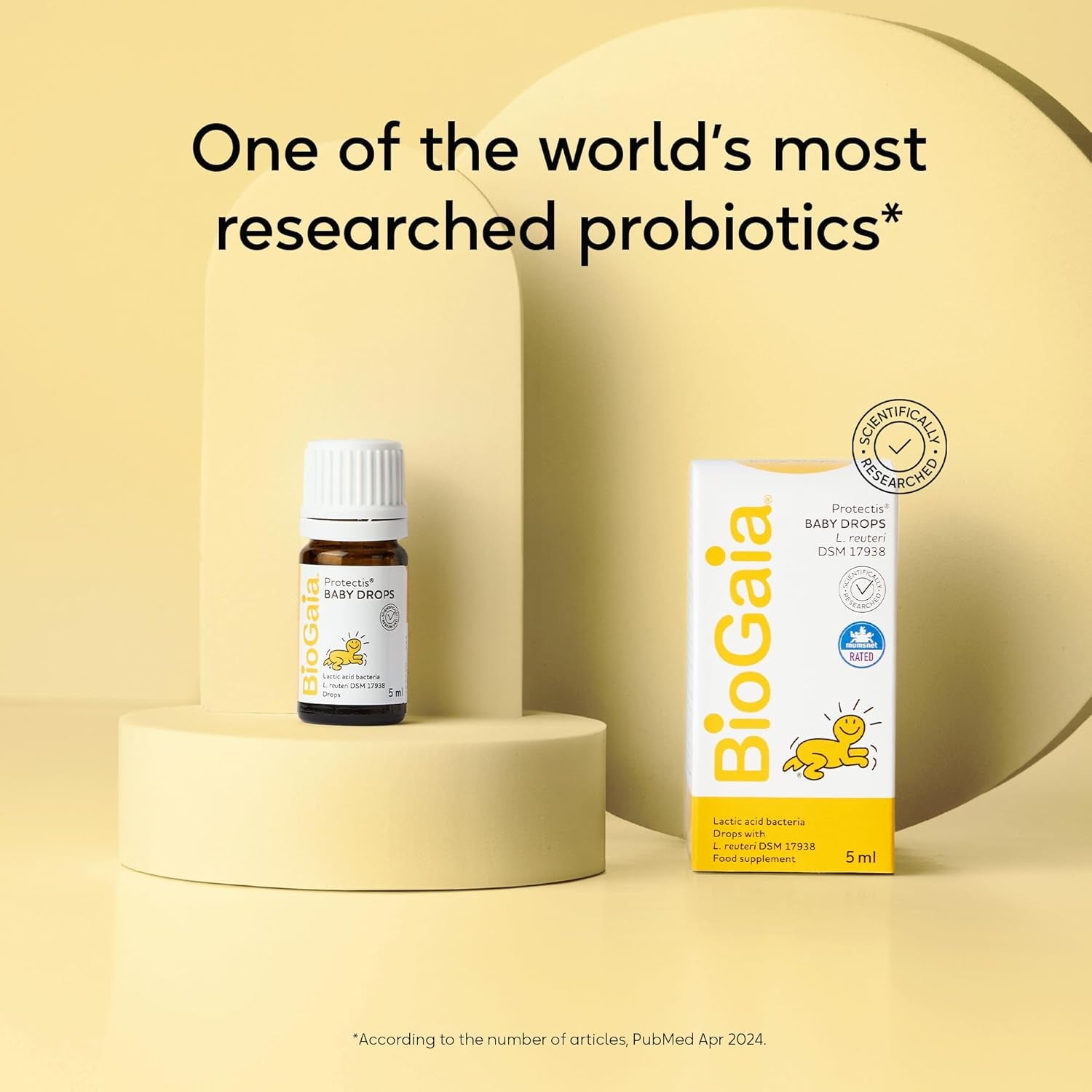 Biogaia Protectis Baby Drops | Probiotic Supplement for Newborns, Babies & Infants | with ﻿Lactobacillus Reuteri/L. Reuteri Probiotics | Features Longevityguard | 5 Ml