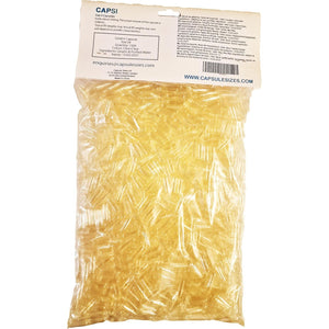 Empty Gelatin Capsules Size 0 – 1000 Count – Clear, Two-Part Bovine Gelatin – Easy-To-Fill, Kosher & Halal Certified – ~500Mg Capacity