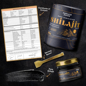 Naturanova Pure Himalayan Shilajit Resin - 100% Natural | 70 Servings for Energy Boost, Immune Support, 75%+ Fulvic Acid | Ayurvedic Supplement with 80+ Trace Minerals Complex