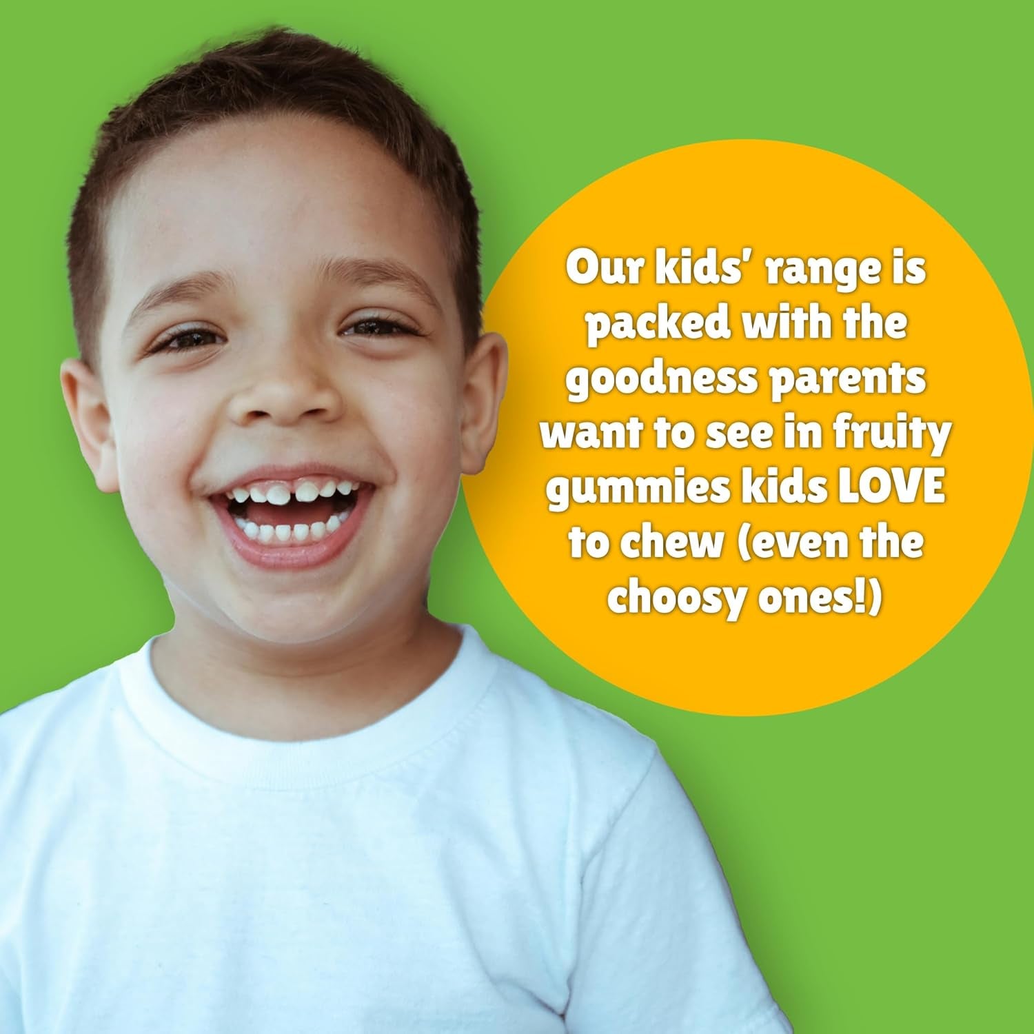 Chewy Vites Kids Immune Support, 60 Kids Vitamins Gummies, High Strength Vitamin D, Vit C, B6, B12, Zinc, Selenium, 2 Months Supply, Real Fruit Juice, Vegan, Age 3 +, Orange Flavour