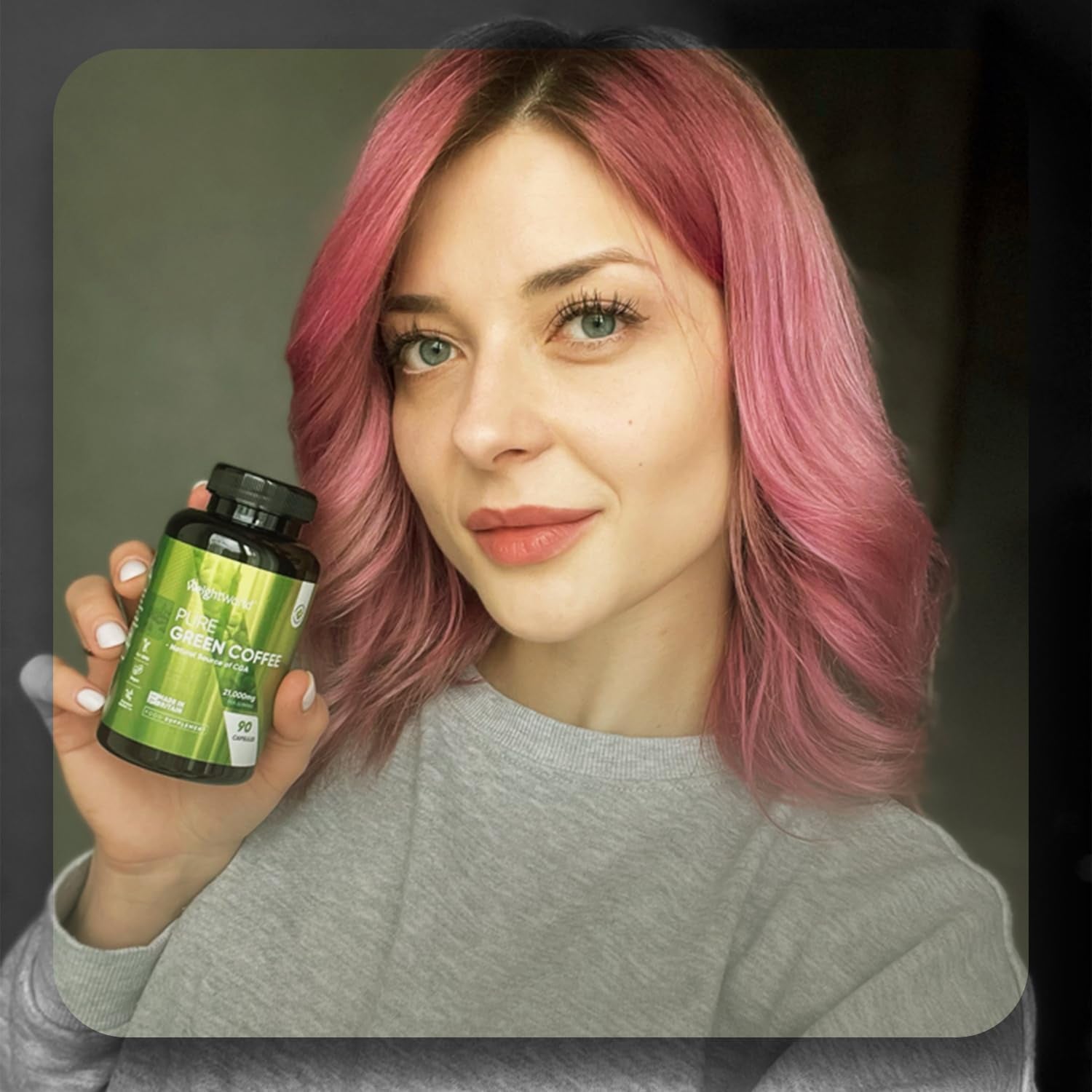 Pure Green Coffee Capsules | 21,000Mg per Serving | 90 Unroasted Green Coffee Capsules | Vegan | Natural Source of Chlorogenic Acid | Made in Britain