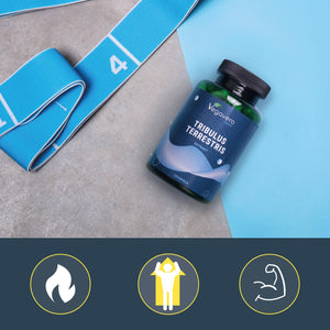 Vegavero Tribulus Terrestris 10,800 Mg | High Strength Extract | 1620 Mg Saponins per Serving | NO Additives, Lab-Tested | Stamina & Strength Support for Men & Women | 120 Capsules | Vegan