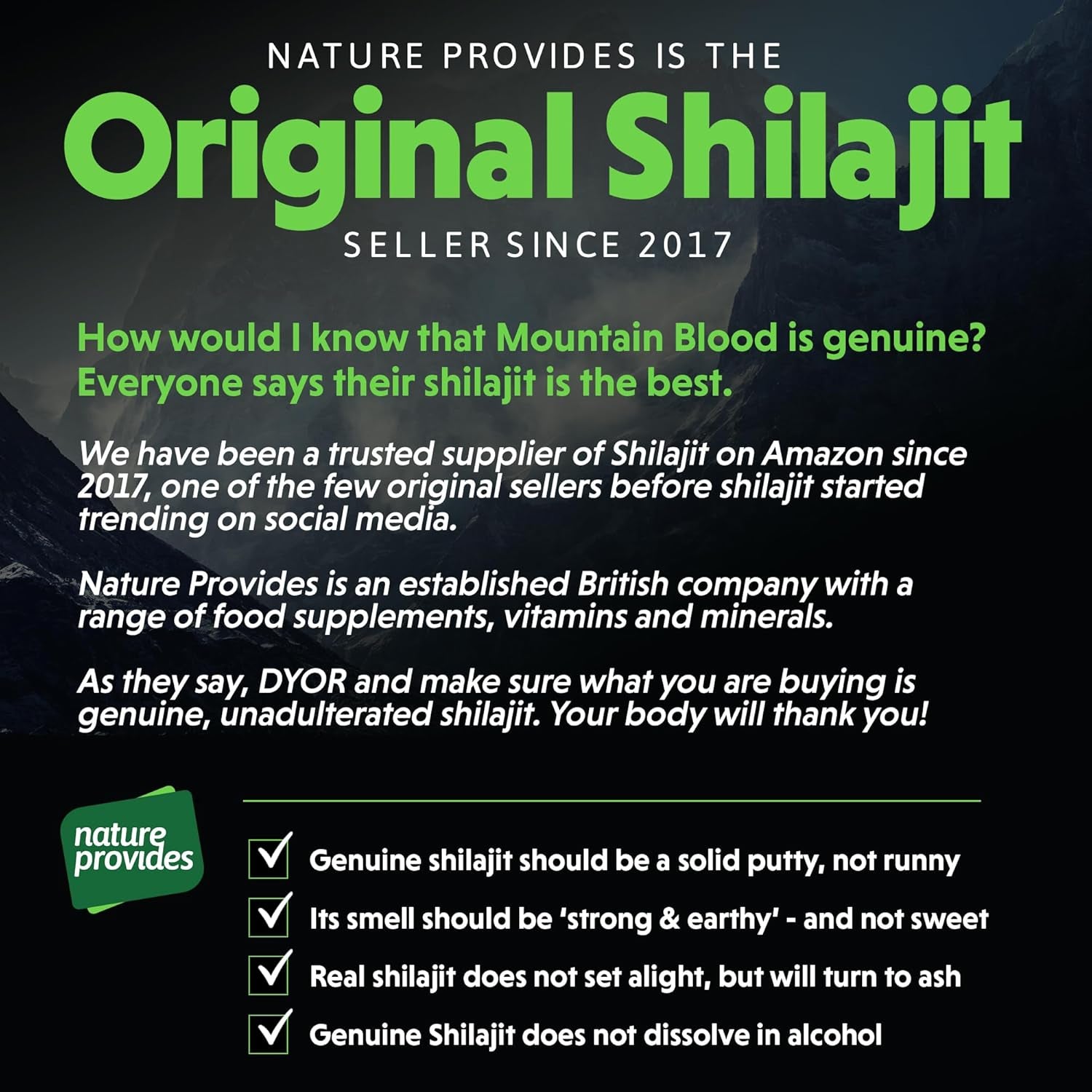 Mountain Blood Rocks! 120 Shilajit Tablets Pills (24G) 4 Months Supply - Authentic, Vegan, Ethically Sourced, Mineral-Rich, UK Lab-Tested, Boosts Energy & Stamina, Made in UK by Nature Provides