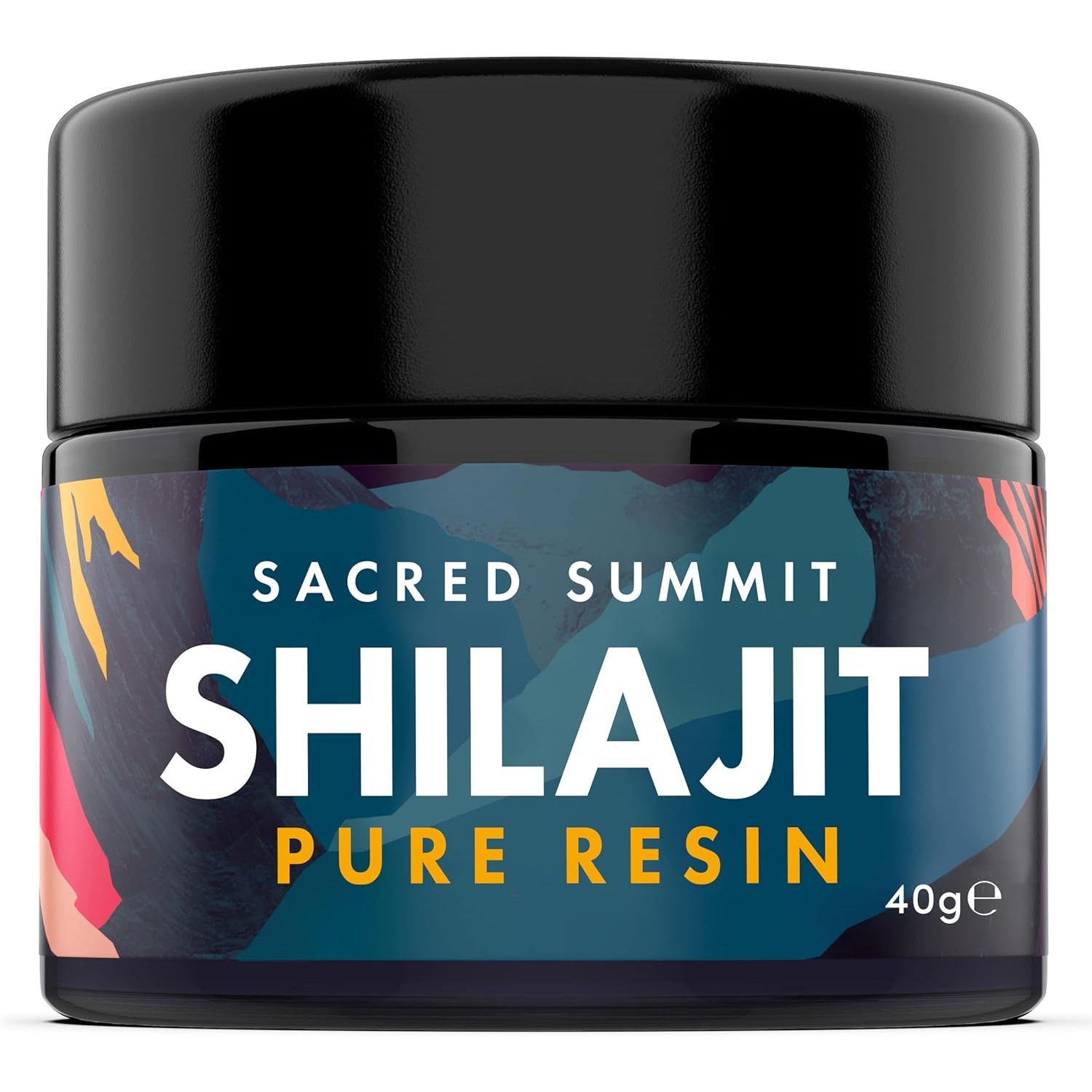 Sacred Summit® 100% Pure Gold Shilajit Resin (40G) - Energy & Stamina Booster, Rich in Fulvic Acid, Vegan, Ethically Sourced, 3-Month Supply