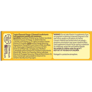 Bassetts Vitamins 7-11 Years Omega 3 Tropical Flavour Multivitamins 30 Gummies