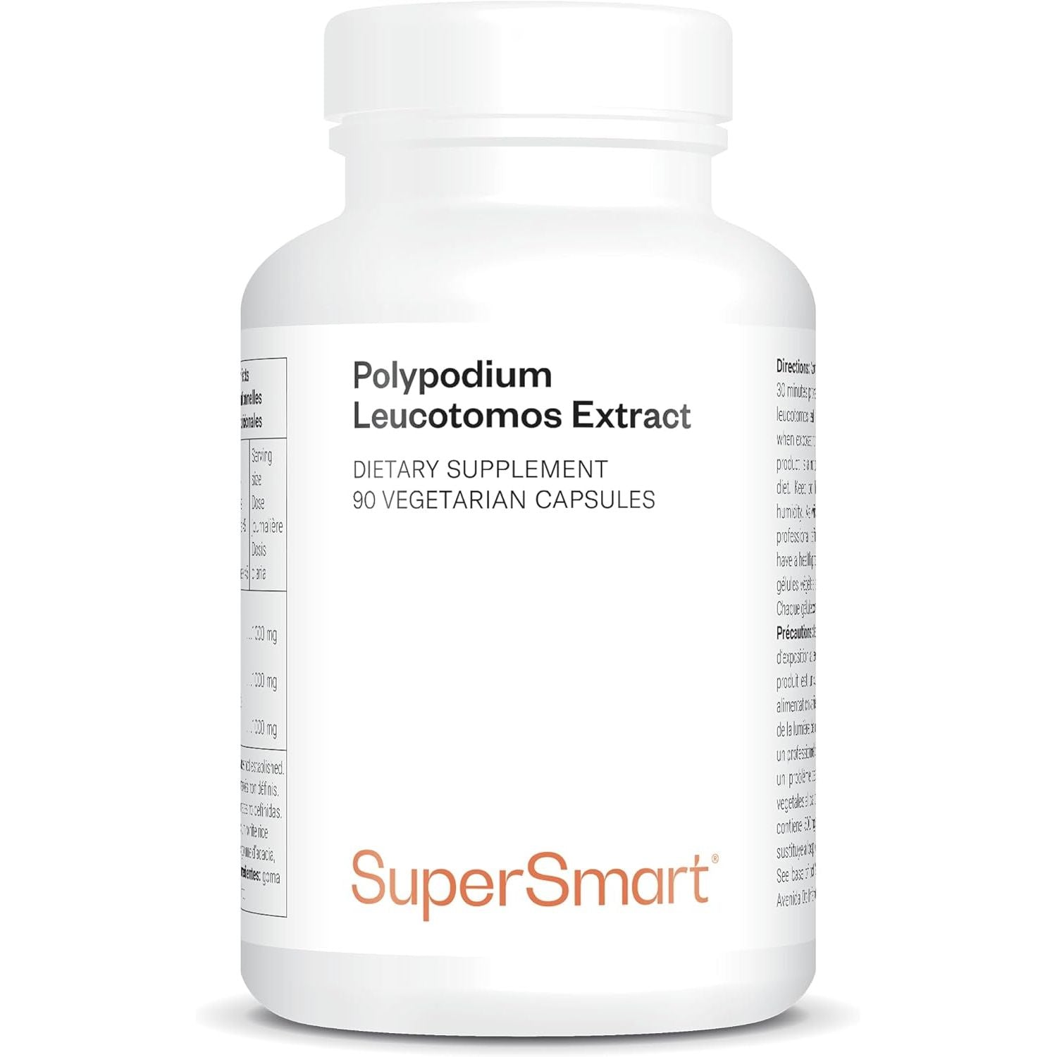 Supersmart - Polypodium Leucotomos Extract - Natural Skin Care & Protection - anti Aging & Powerful Antioxidant Supplement | Non-Gmo & Gluten Free - 90 Vegetarian Capsules
