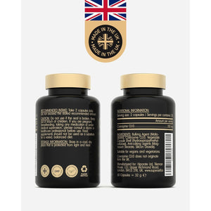 Coq10 Supplement - Coenzyme Q10 High Strength 200Mg - 60 Capsules - Heart Health & Antioxidant - Vegan Naturally Fermented Ubiquinone - Co Enzyme CQ10 High Absorption - UK Made