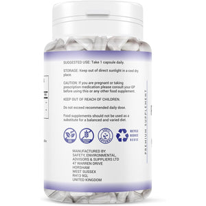 Physlium Husk 5000Mg - 4 Month Supply 120 Capsules - Vegan Physlium Husk