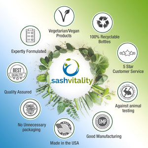 Organic Turmeric Curcumin 600Mg Serving with Organic Black Pepper | 120 Vegan Capsules | High Potency Antioxidant & Absorption | Certified Organic Supplement – UK Made Sash Vitality