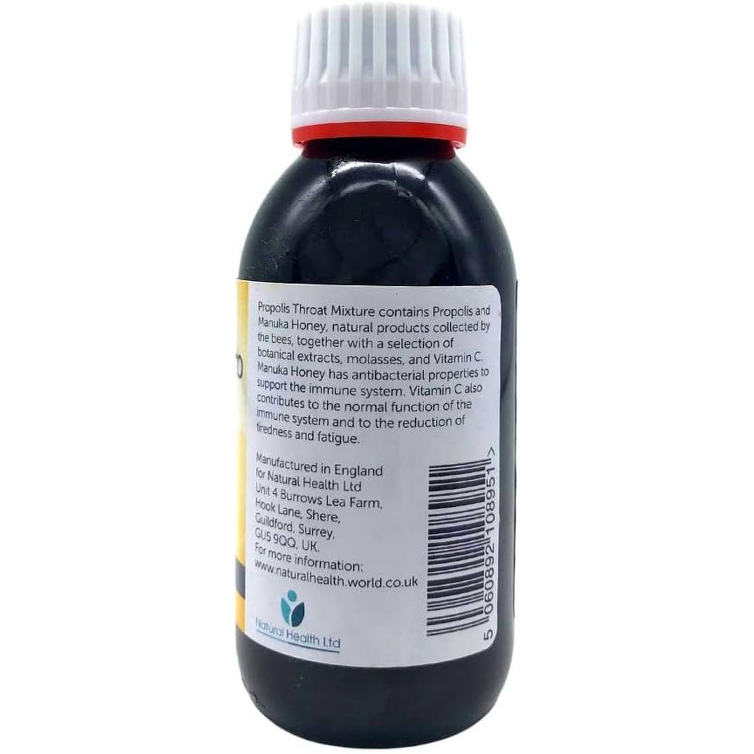 Propolis Pro Sore Throat Syrup with Manuka Honey, Bee Propolis, Vitamin C & Cooling Menthol – 150Ml | Natural, Vegetarian-Friendly Soothing Syrup for Kids & Adults