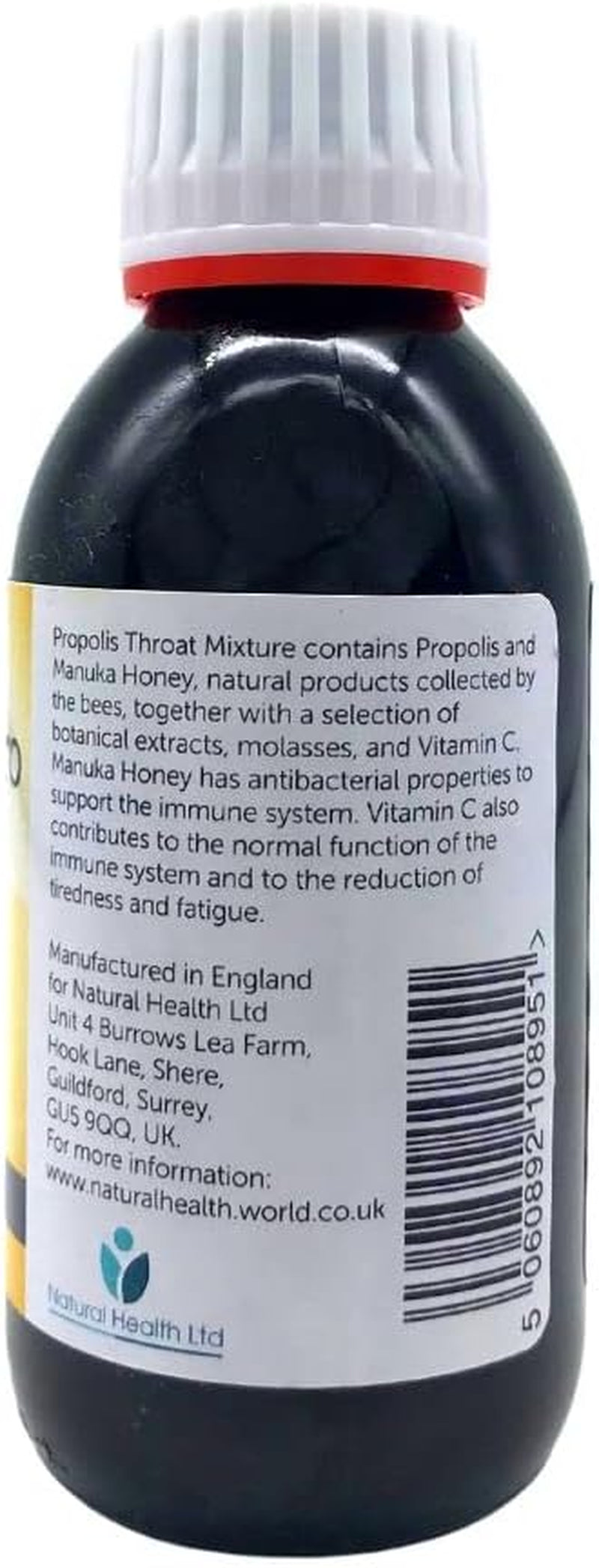 Propolis Pro Sore Throat Syrup with Manuka Honey, Bee Propolis, Vitamin C & Cooling Menthol – 150Ml | Natural, Vegetarian-Friendly Soothing Syrup for Kids & Adults