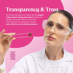 Multivitamin Gummies for Women - 23 Vitamins, Minerals & Probiotics for Women - Marine Collagen, Hyaluronic Acid, Folic Acid, Vitamin D, A, C, B, Biotin & Zinc – 60 Vitamin Gummies - Novomins