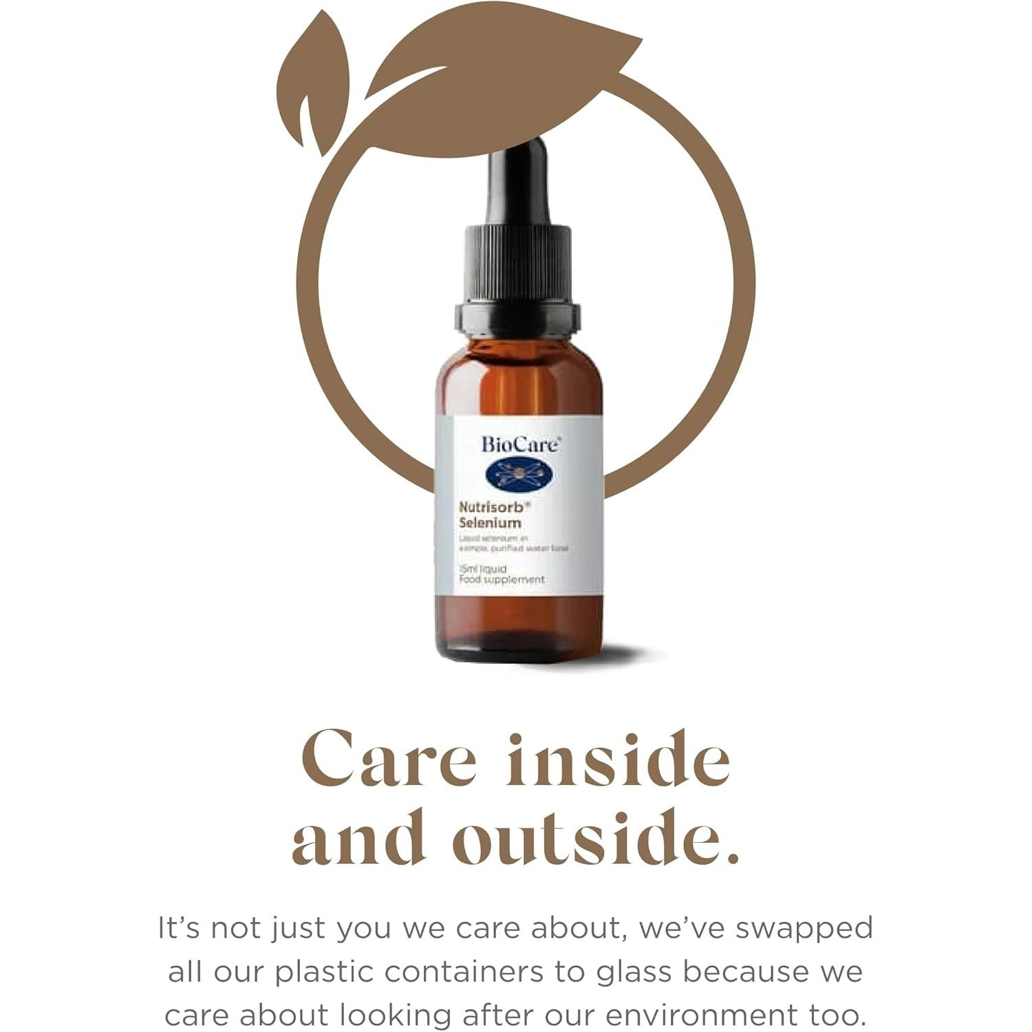 Biocare Nutrisorb Selenium | Liquid Selenium in a Purified Water Base | Antioxidant Support to Protect Cells from Oxidative Stress and Supports Immunity | Vegan Friendly - 15 Ml