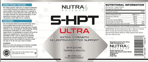 5HPT Ultra 4,000MG - Extra Strength Griffonia Seed Extract Neurotransmitter Support with Nicotinamide, Glycine, Inositol, Vitamin B6, 60 Vegan Capsules