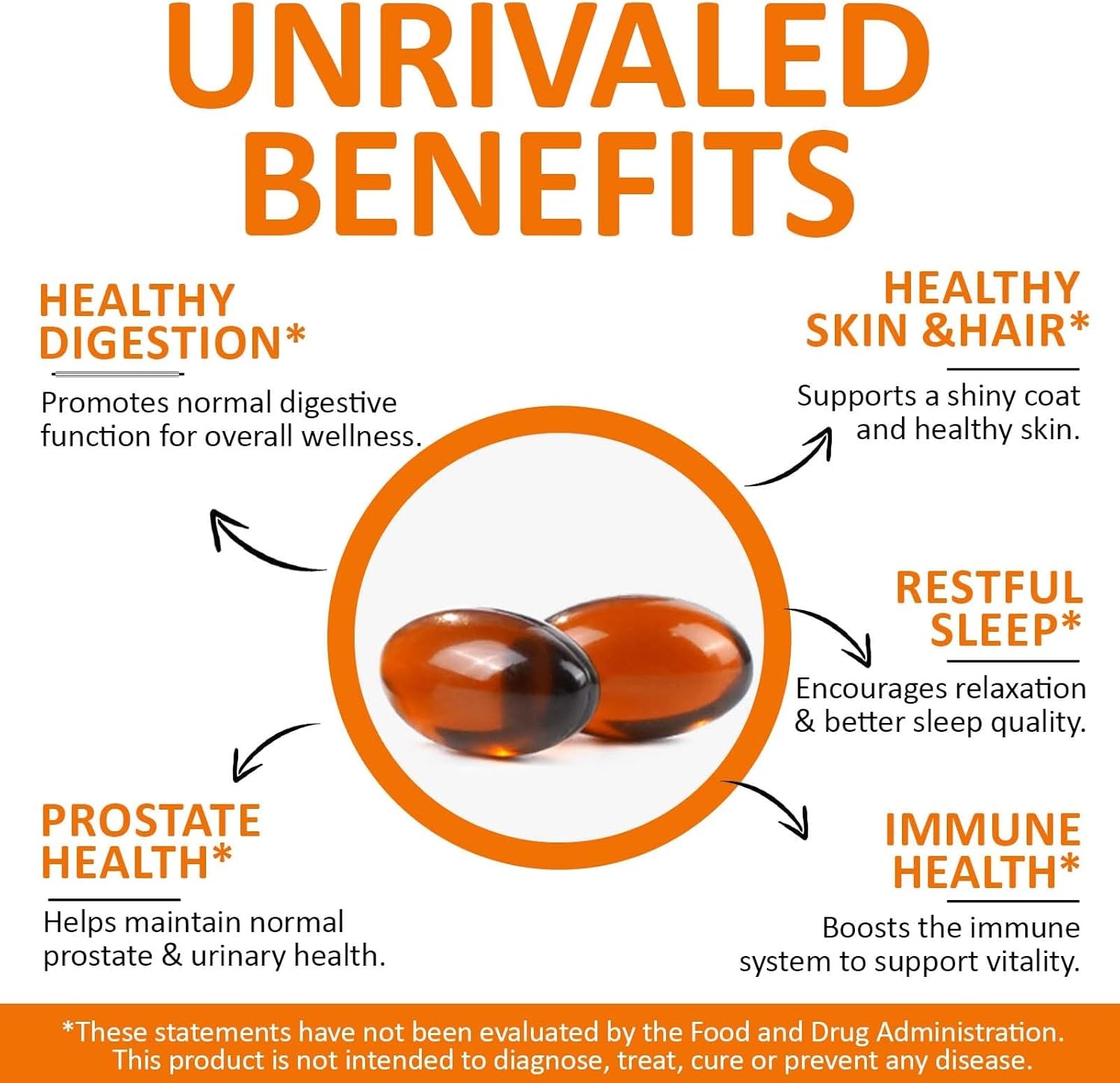Pumpkin Seed Oil Capsules, Pumpkin Seed Oil Capsules Cold-Pressed 1,000 Mg per Serving, Supports Prostate Function, Hair Health, Rich in Essential Fatty Acids & Zin