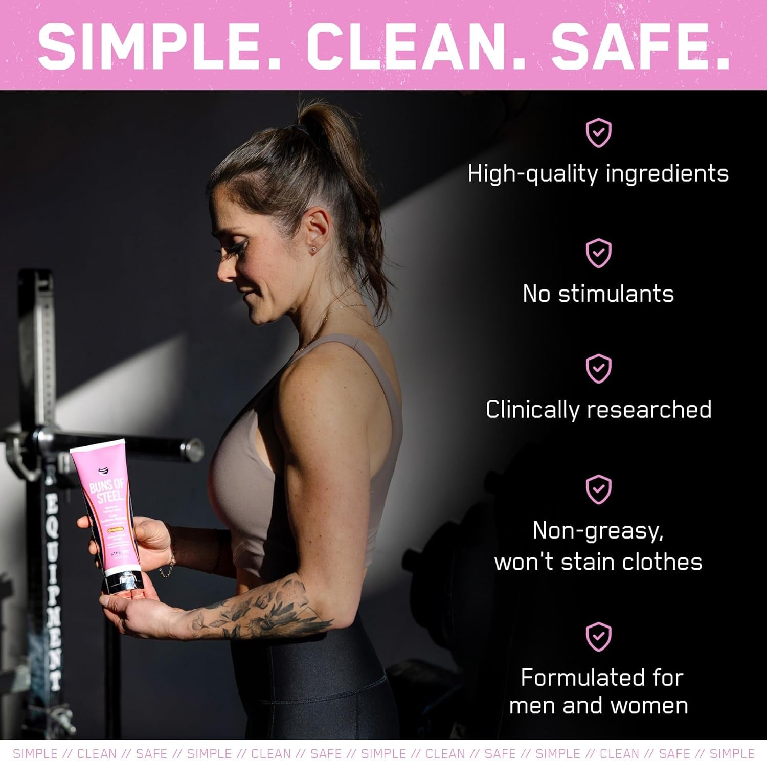 Pro Tan Buns of Steel - Maximum Toning Cream - 237 Ml.