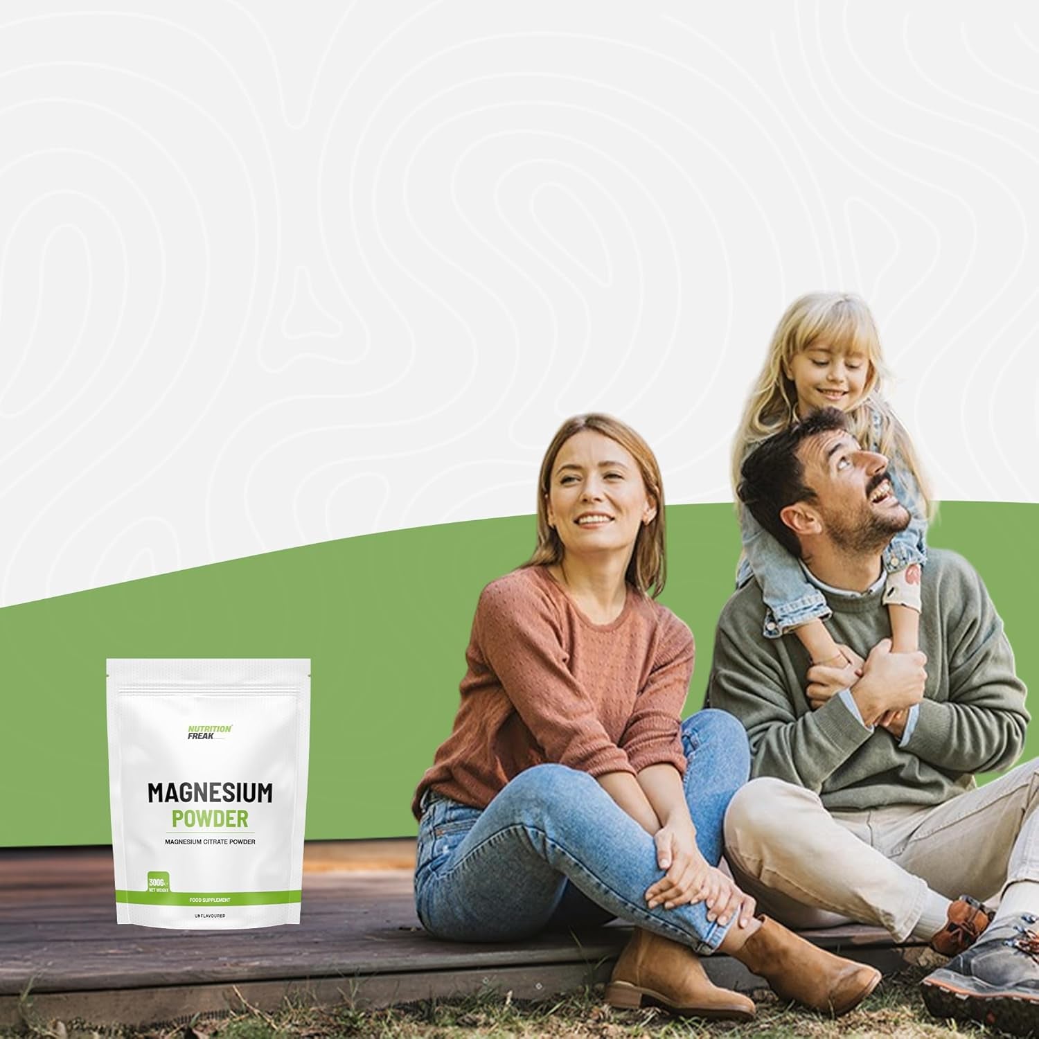 Nutrition Freak Magnesium Powder 300G - Premium Fully Reacted Magnesium Citrate Powder Suitable for Men & Women UK Made