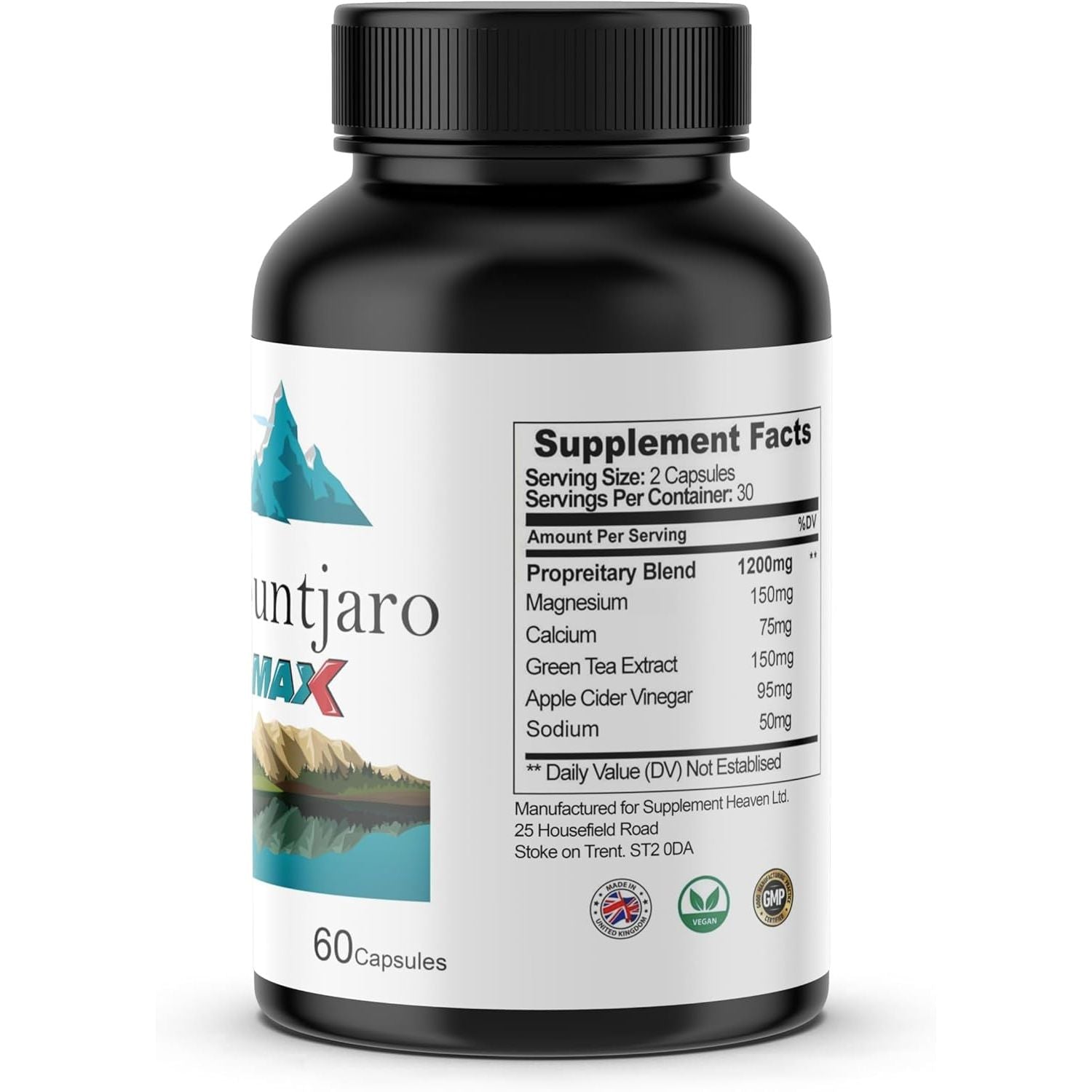 Mountjaro Max- / Weight Management Capsules - Natural Ingredients - 60 Capsules/Supplement Heaven