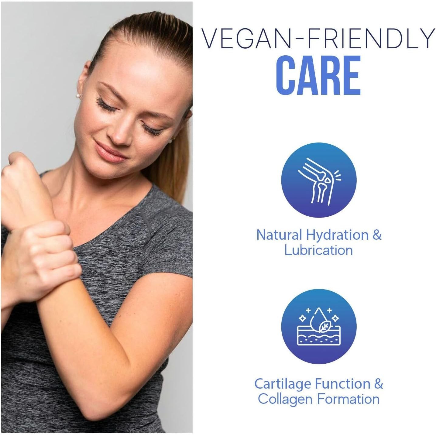 Novisyn+ Vegan Joint Care Supplement – Hip & Knee Joint Support for Men, Women - Hyaluronic Acid Joint Health Liquid 30-Day Supply by Fulcrum Health