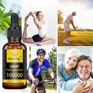 Natural Oil, Premium High Strength Oil 100000Mg, 60ML Maximum Value Natural Supplement Vegan & Vegetarian Friendly
