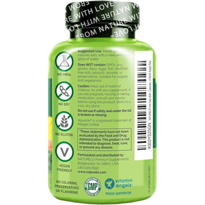 NATURELO One Daily Multivitamin for Women (50+) - with Natural Food-Based Vitamins, Minerals, Fruit & Veg Extracts - Iron-Free Menopause Supplement - 60 Vegan Capsules | 2 Month Supply