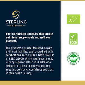 Extra Strength Lion'S Mane - Vegan Capsules for Adults, Pack of 60 Supplements (2 Months) | High Strength 10000Mg, B Vitamins, Black Pepper & Ginger to Support Brain Health | STERLING NUTRITION