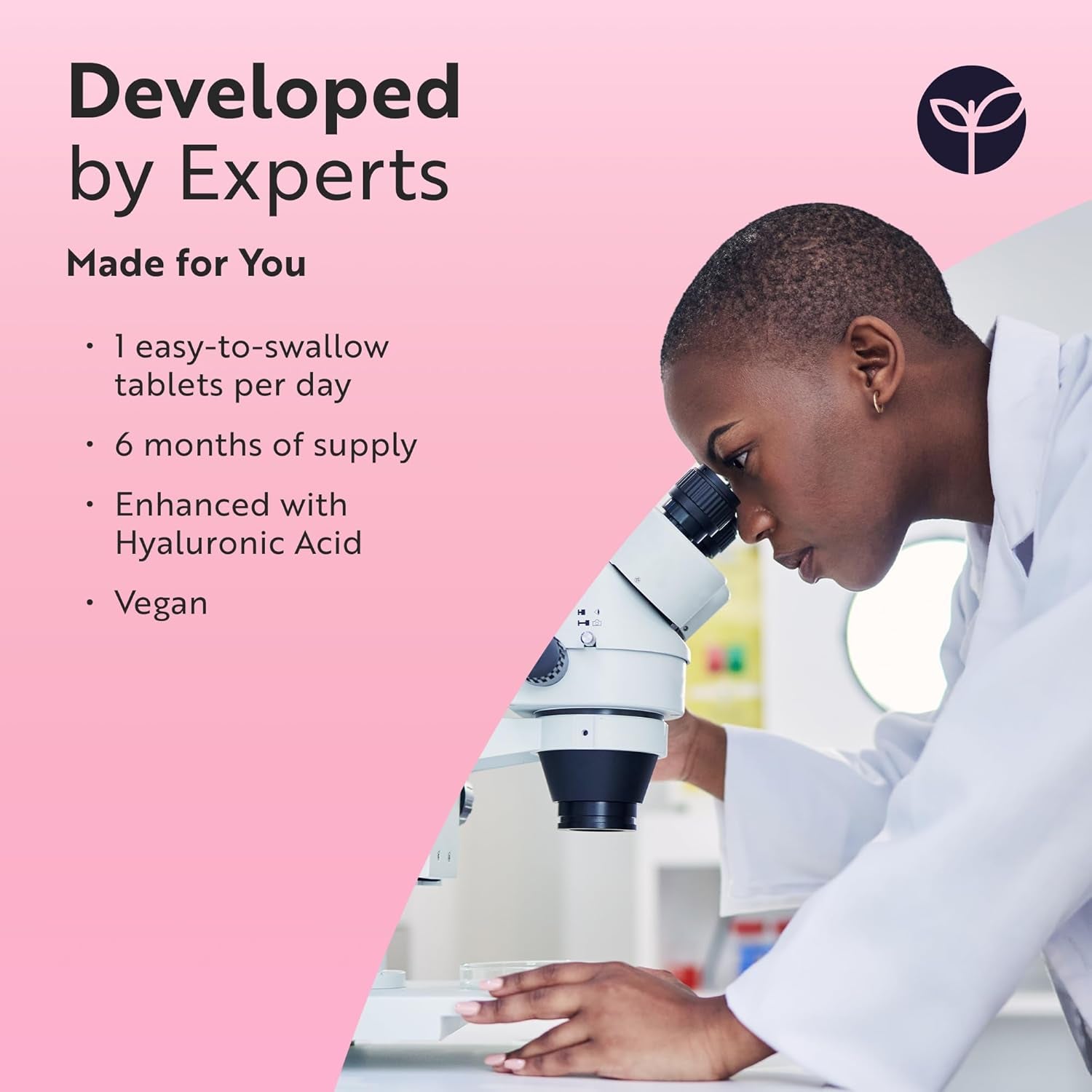 Women'S Multivitamins and Minerals - 24 Essential Active Vitamins and Minerals with Added Hyaluronic Acid - 180 Vegan Tablets - No Synthetic Fillers or Binders - Made in the UK by Nutravita