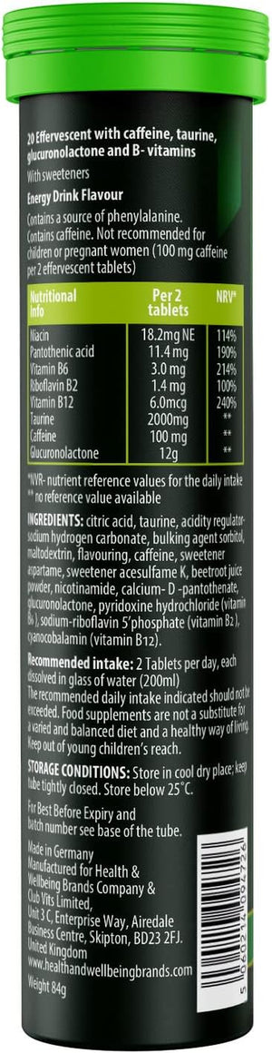 Gaming Supplement 4Gamer- Stimulants for Energy, Focus & Vision - Nootropic Brain Booster with Caffiene, Taurine & Vitamins (6 Tubes)