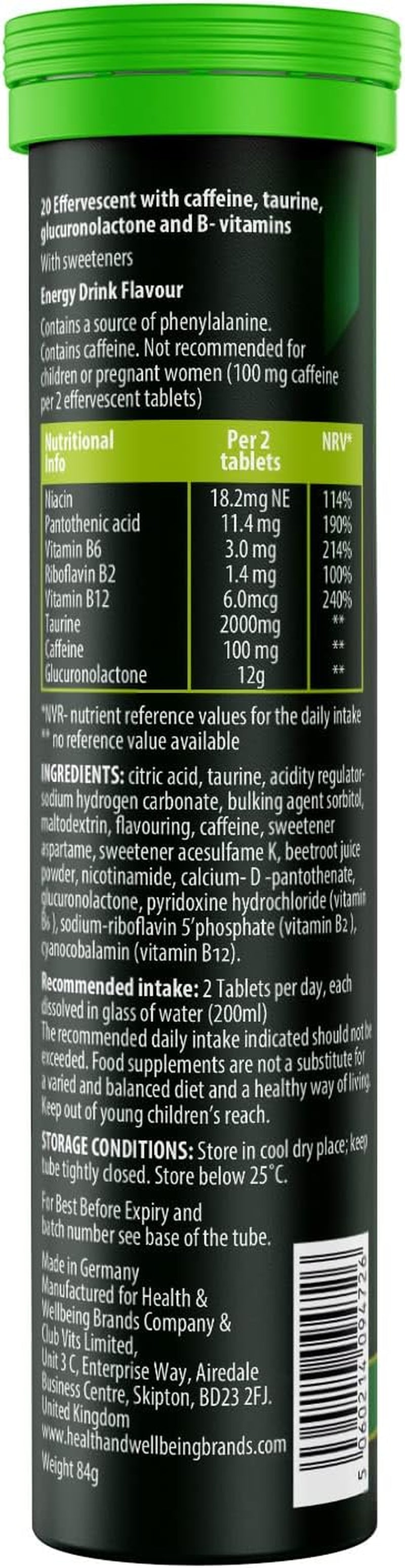 Gaming Supplement 4Gamer- Stimulants for Energy, Focus & Vision - Nootropic Brain Booster with Caffiene, Taurine & Vitamins (6 Tubes)