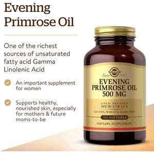 Solgar Evening Primrose Oil 500 Mg Softgels - 180 Softgels