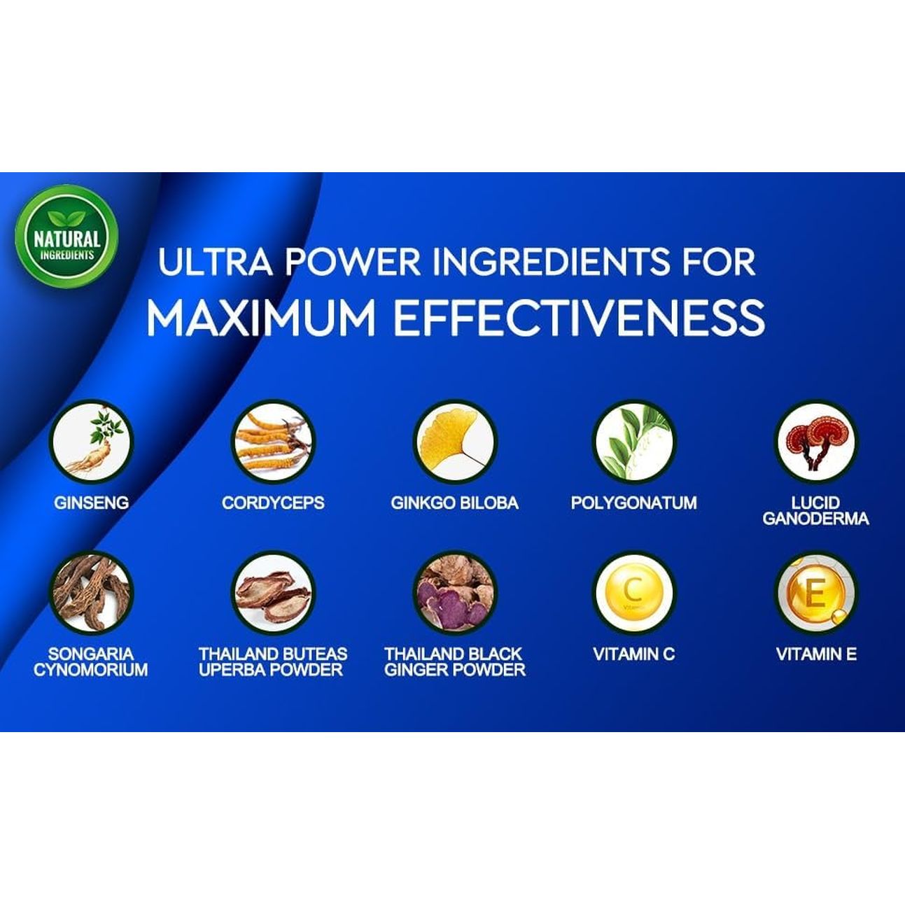 EROTICOX 500Mg | Stronger | Longer | Harder | Performance | Extra Strength Enhancing, Stamina Endurance Booster Supplement for Men | 10 Ginseng Blue Barry Flavour Gummy