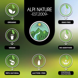 Alpi Nature Organic Nettle Tea 125G 4.4 Oz, Dried and Cut Nettle Leaves, Loose Leaf Tea