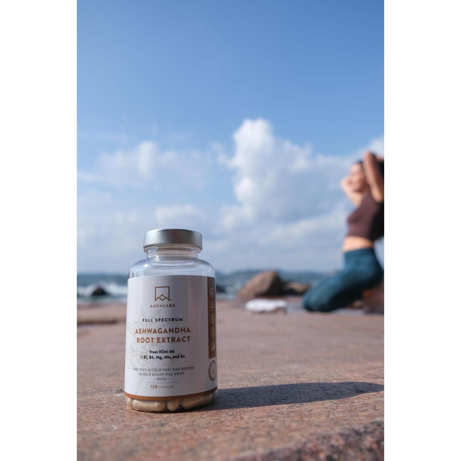 Ashwagandha KSM 66 -1000Mg (Highly Concentrated 10:1 Extract Ratio Equivalent to 10,000Mg per Serving)Of Which 5% Withanolides-With Vitamin B6, B1, Zinc, Magnesium & Manganese-120 Ashwagandha Capsules