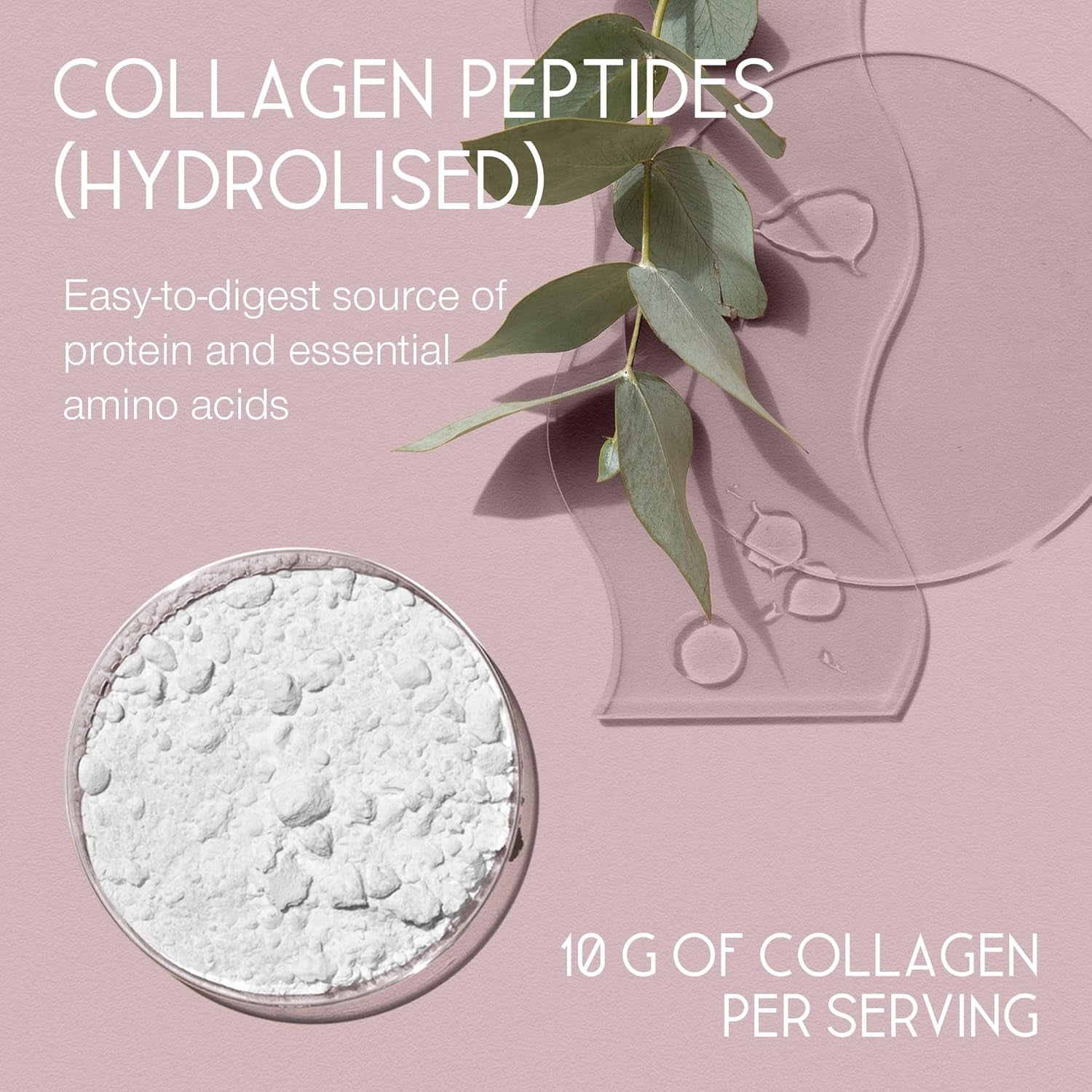 Premium Collagen Powder - Collagen Supplements for Women & Men - Pure Bovine Collagen Peptides 400G - Hydrolysed Collagen Type 1 and 3 for Skin, Hair & Nails - Tasteless, Dissolves Easily, Mixes Well