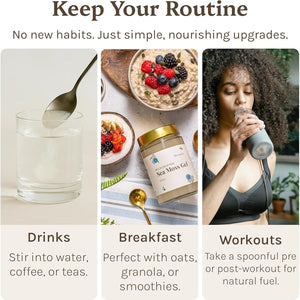 Sea Moss Gel 350Ml - 100% Wildcrafted Jamaican Seamoss | Rich in 92 Essential Minerals & Vitamins | Supports Immunity, Skin & Gut Health | Vegan & Gluten-Free Superfood | Dr Sebi Inspired Irish Moss