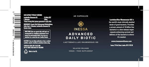 Probiotics Lactobacillus Rhamnosus GG | 60 Daily Vegan Capsules | the Most Scientifically Studied Strain Globally, with the Greatest Level of Clinical Documentation
