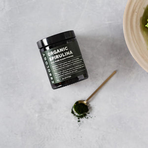 Erbology Organic Spirulina Powder 90G - 45 Servings - Sustainably Sourced in Portugal - Energy and Immunity Support - Rich in Chlorophyll, B Vitamins, Iron and Phosphorus - Vegan - Gmo-Free