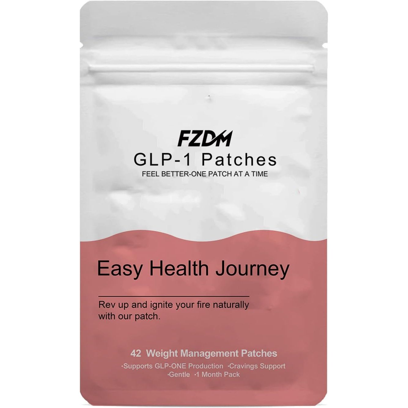 Glp-1 Patches, Weightless Patches Healthy Shape Support Botanical Plant-Based Formula with Berberine, 42 Vegan Patche