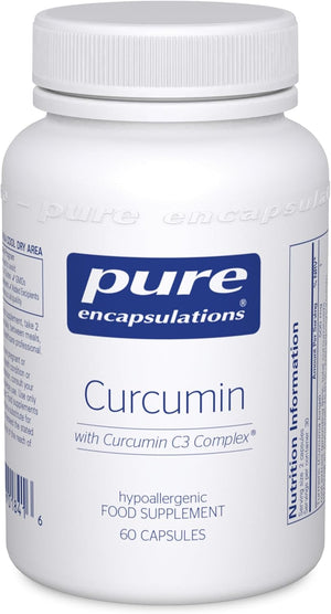 Pure Encapsulations Curcumin - High Potency Turmeric C3 Complex Supplement - 60 Capsules