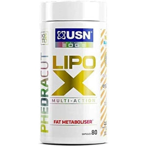 USN Lipo X Phedracut: Fat Metaboliser, High Stimulant Energy, Reach for Your Dieting Goals with Our Weight Management and Toning Supplements, Softgel, 60 Count
