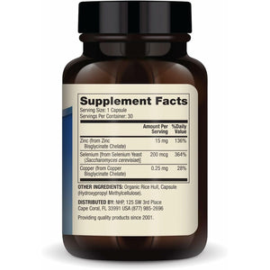 Dr. Mercola Zinc plus Selenium Dietary Supplement, 30 Servings (30 Capsules), Supports Immune and Overall Health, Non GMO, Soy Free, Gluten Free