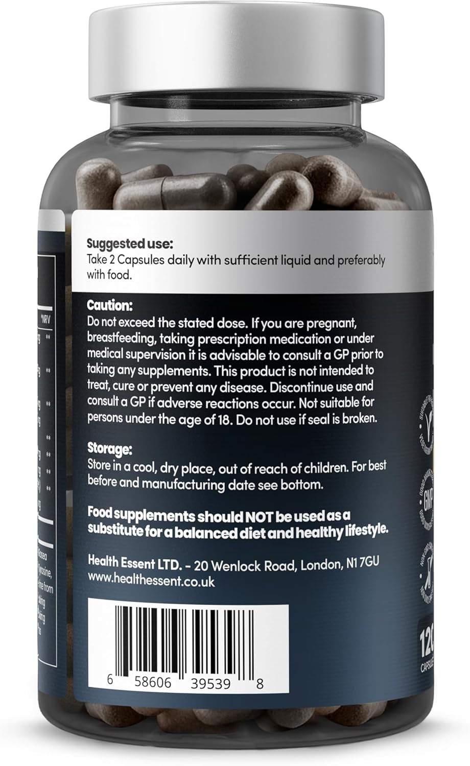 Cortisol Blend 6540Mg, Cortisol Reducing and Hormonal Harmony with Ashwagandha, Rhodiola Rosea, Magnesium, L-Theanine & L-Tyrosine - Cortisol Lowering Supplements – 120 Capsules by Healthessent