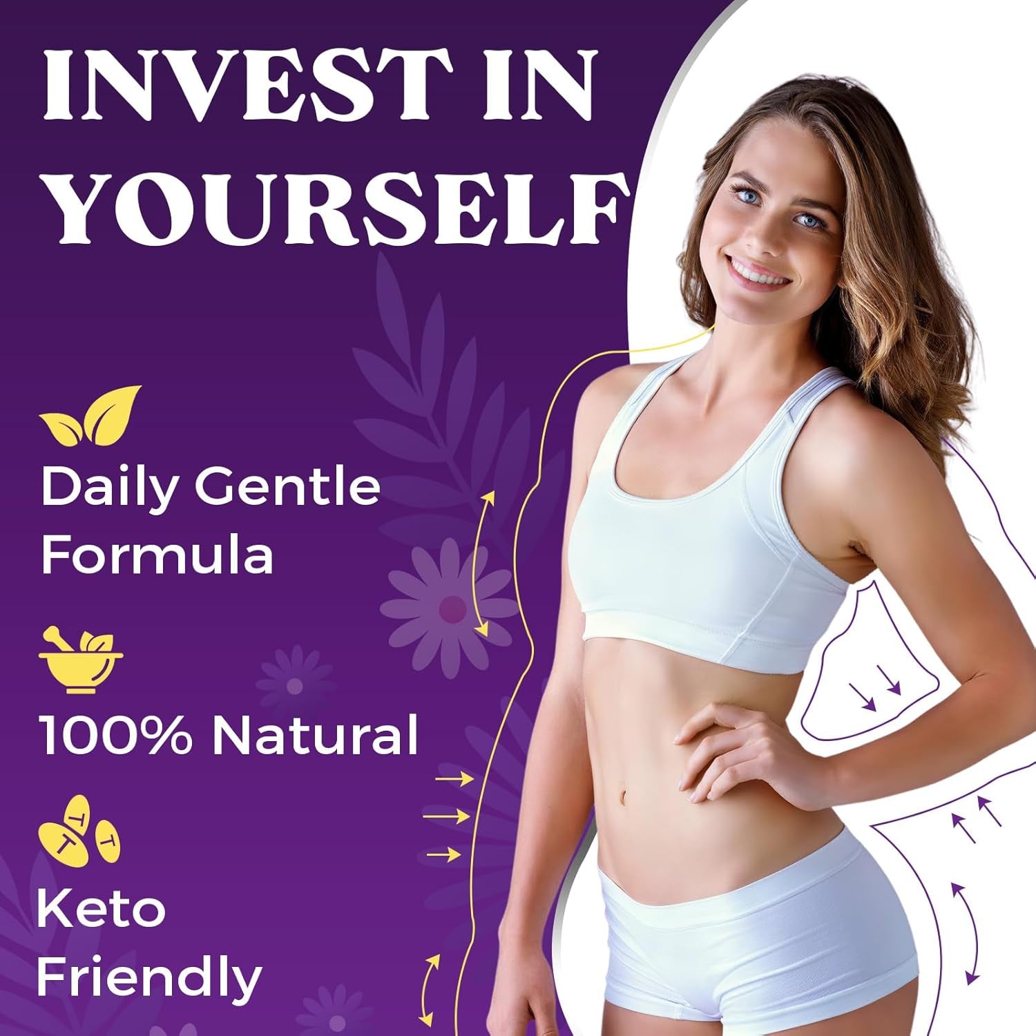 Appetite Suppressants for Women, Natural Fat Burner That Work Fast, High Dose in Glucomannan Konjac Root, White Kidney Bean for Weight Management, Metabolism Booster, Keto Friendly (90 Tablets)