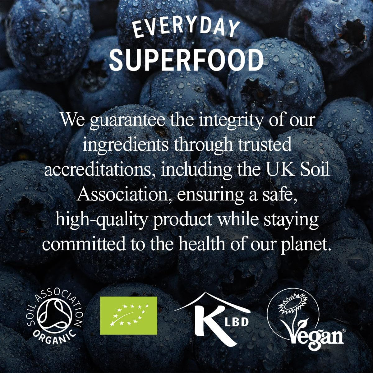 Everyday Superfood Organic Maqui Berry Powder 190G Great with a Frozen Acai & Maca Bowl, Freez Dried Fruit Powder