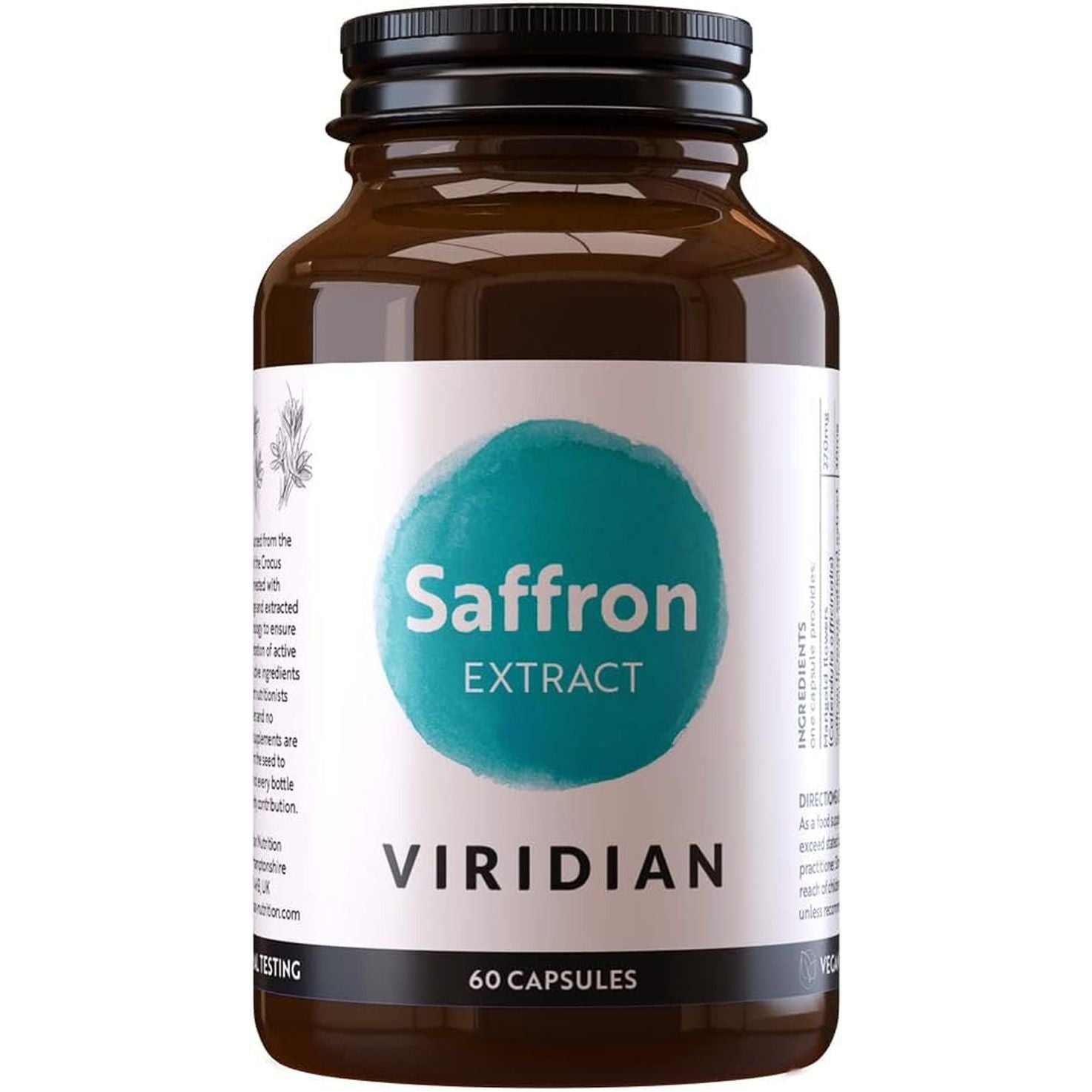 Viridian Saffron Extract 30Mg with Marigold - 60 Vegicaps