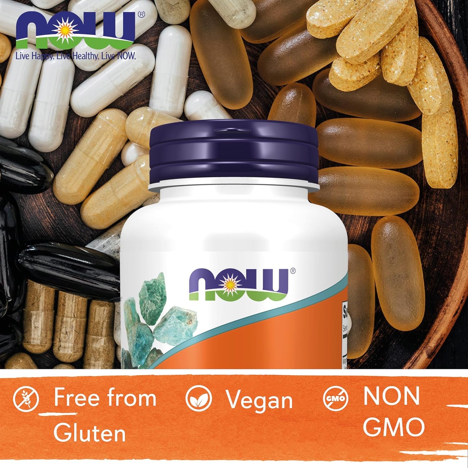 Now Foods, Magnesium Malate, 1,000Mg, 180 Vegan Tablets, Lab-Tested, Gluten Free, Soy Free, Vegetarian