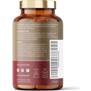 Plant Sterols – 900Mg per Serving – High Strength 30% Beta-Sitosterol – Cholesterol & Heart Support – UK Made to GMP Standards – Vegan Supplement – Zero Additives