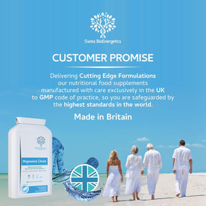 Magnesium Citrate 500Mg 120 Capsules - Providing 150Mg of Active Elemental Magnesium - High Potency - Easily Absorbable - Highly Bioavailable - UK Manufactured