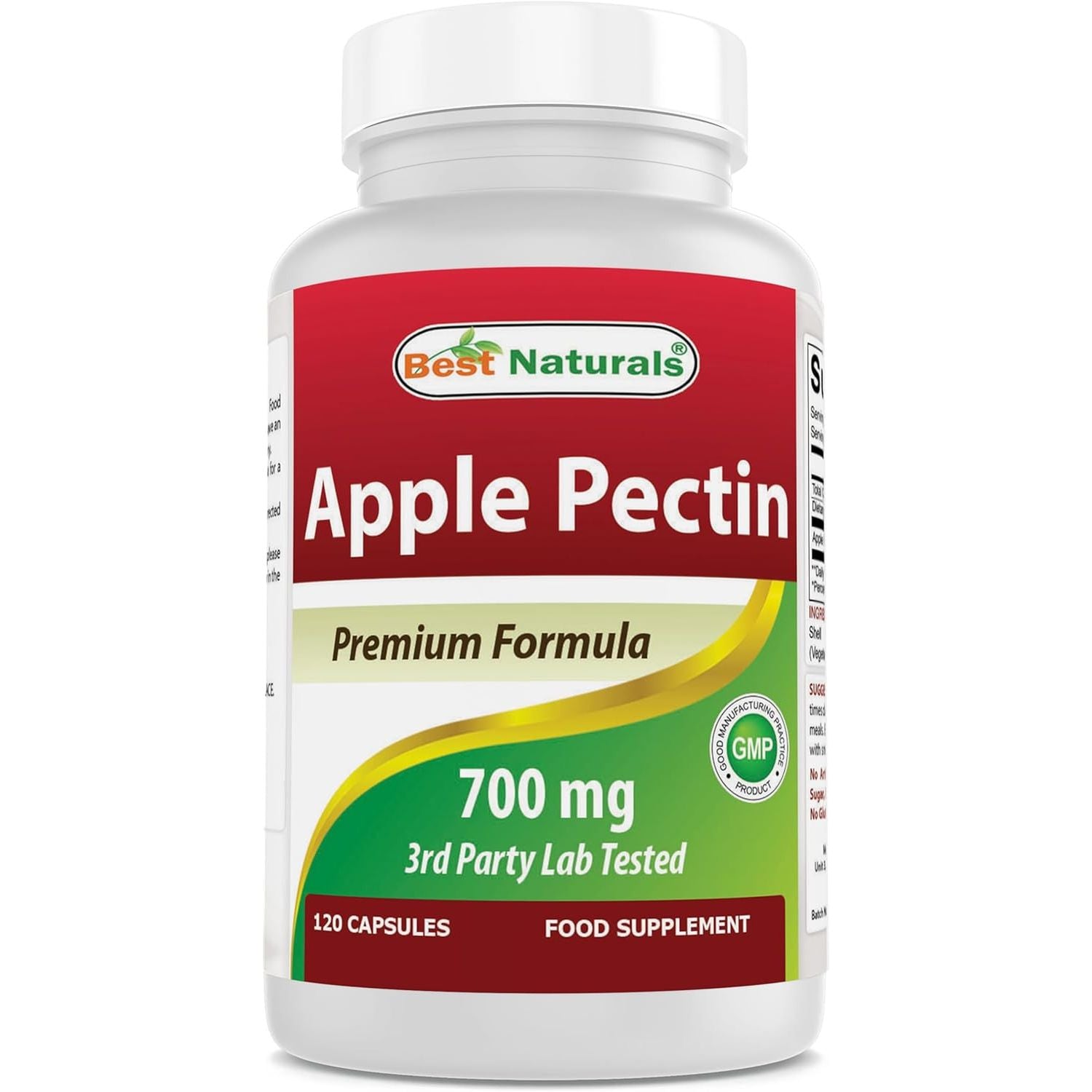 Best Naturals Apple Pectin 700 Mg 120 Capsules