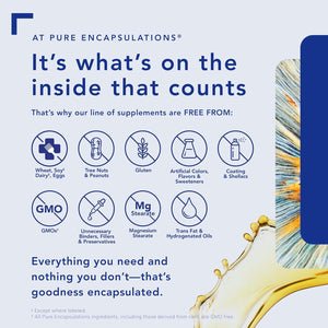 Pure Encapsulations - Coq10 120Mg - Coenzyme Q10 in Its Biologically Active Form - Boost Immune System - 30 Capsules